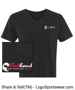 RedHead Audio Men's V-neck T-shirt Design Zoom
